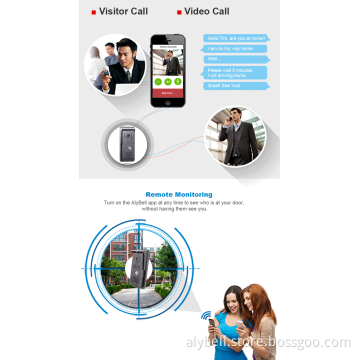 AlyBell Wi-Fi Intercom System Night Vision Waterproof Smart WiFi Video Doorbell